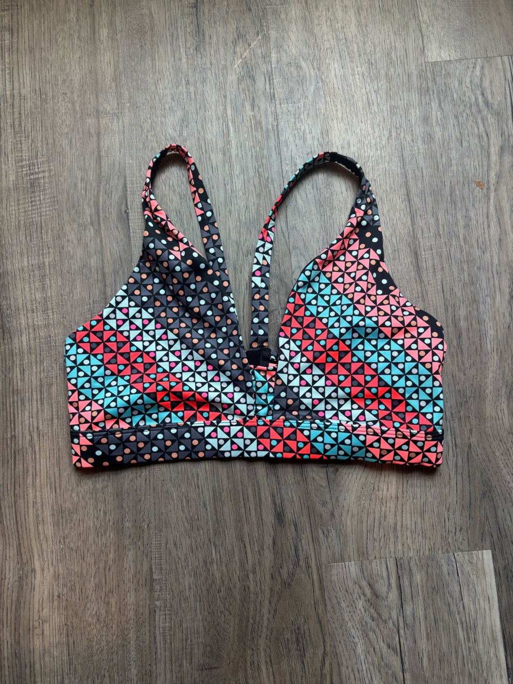 Victoria's Secret Geometric Colorful Fun Girly Sports Bra